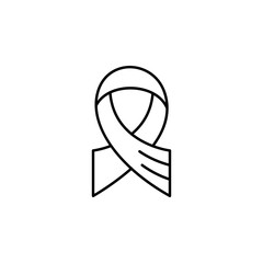 ribbon, death outline icon. detailed set of death illustrations icons. can be used for web, logo, mobile app, UI, UX