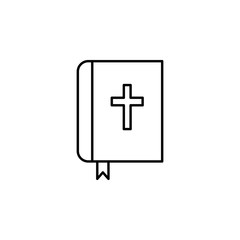 Obraz premium bible, death outline icon. detailed set of death illustrations icons. can be used for web, logo, mobile app, UI, UX