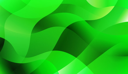 Abstract Wavy Background. For Design Flyer, Banner, Landing Page. Vector Illustration with Color Gradient