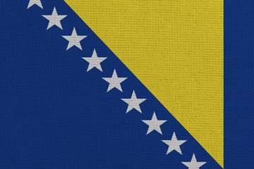 Bosnia and Herzegovina fabric flag