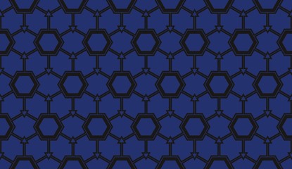 Vector illustration blue geometric abstract background