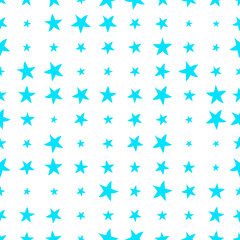 Fototapeta na wymiar Seamless pattern with hand drawn stars on background. Sky background. Vector illustration.