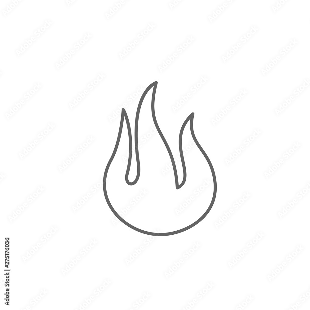 Poster emergencies, fire icon. element of emergencies icon. thin line icon for website design and developme
