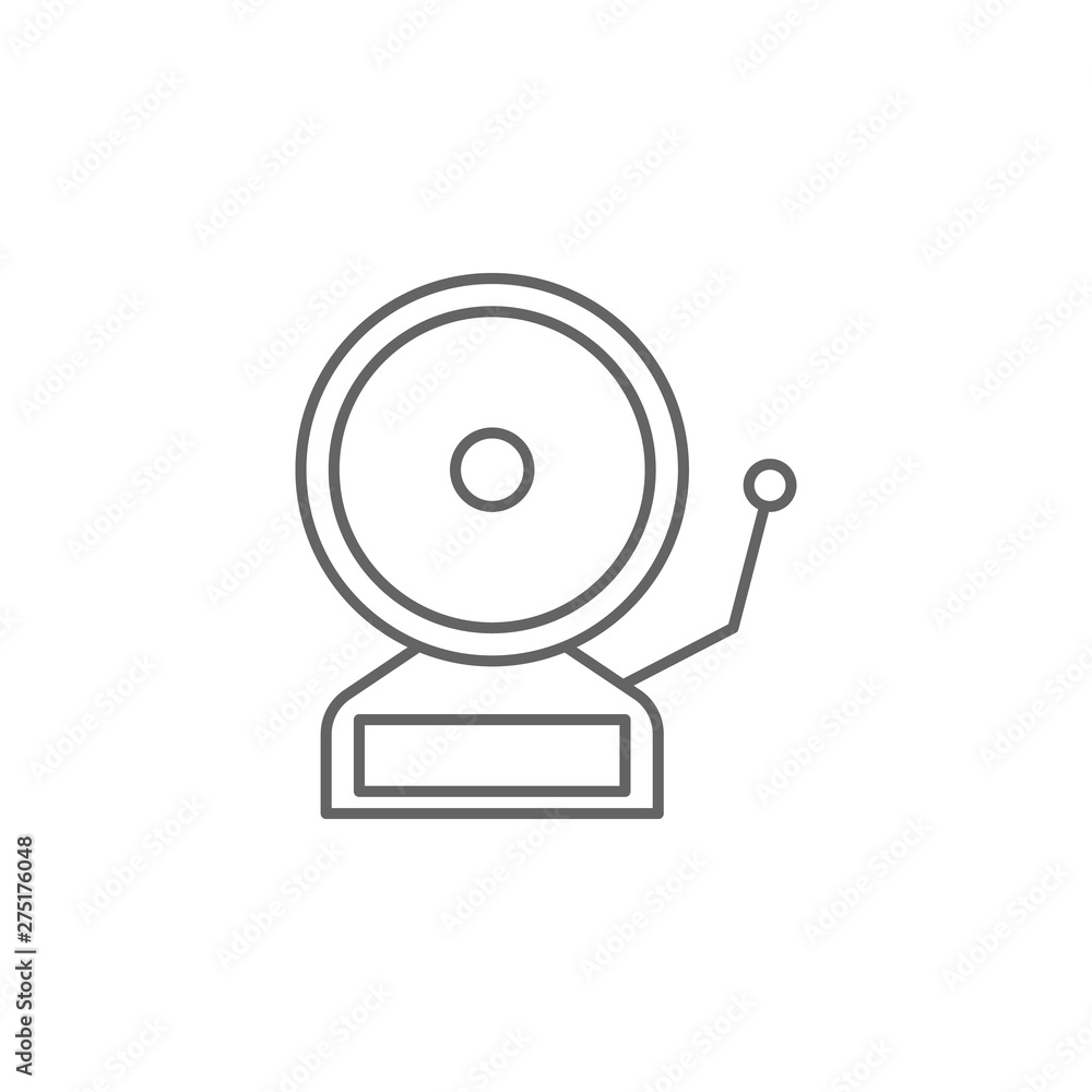 Poster emergencies, alarm icon. element of emergencies icon. thin line icon for website design and developm