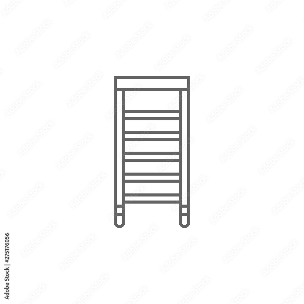 Aufkleber emergencies, ladder icon. element of emergencies icon. thin line icon for website design and develop