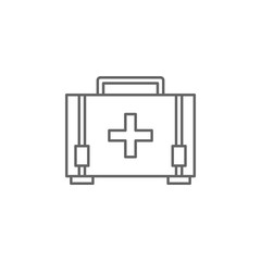 Emergencies, first aid kit icon. Element of emergencies icon. Thin line icon for website design and development, app development