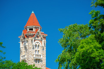 University of Kansas in Lawrence, Kansas on a Sunny Day