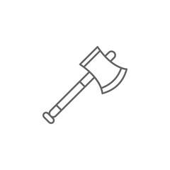 Emergencies, axe icon. Element of emergencies icon. Thin line icon for website design and development, app development