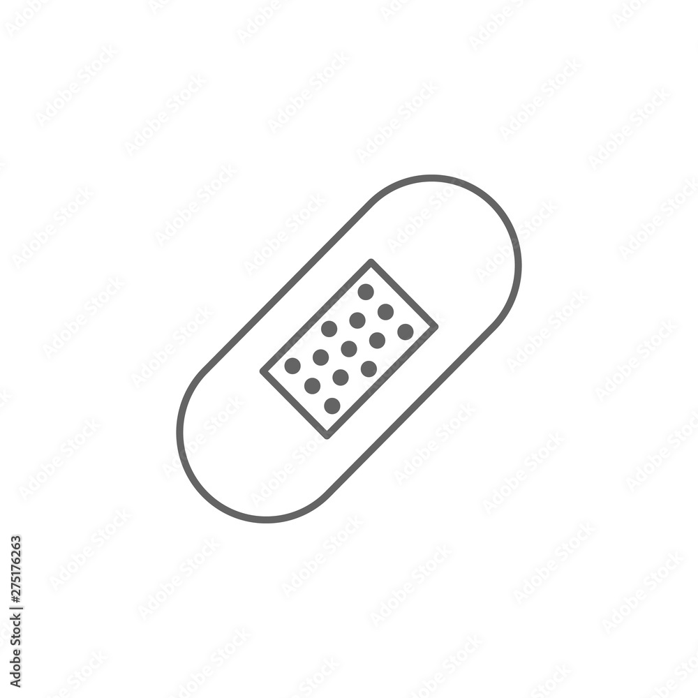 Poster emergencies, plaster icon. element of emergencies icon. thin line icon for website design and develo