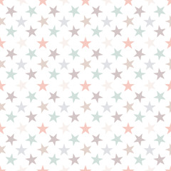 Abstract seamless pattern wist colorful stars. Vector illustration.