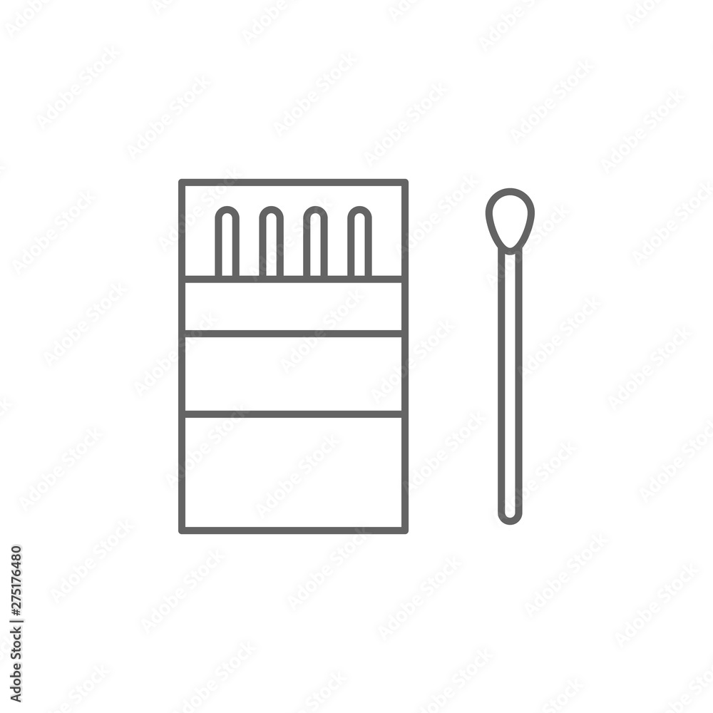 Aufkleber emergencies, match icon. element of emergencies icon. thin line icon for website design and developm