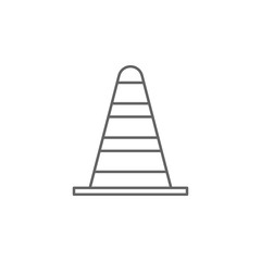 Emergencies, traffic cone icon. Element of emergencies icon. Thin line icon for website design and development, app development