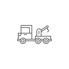Fototapeta premium Emergencies, crane truck icon. Element of emergencies icon. Thin line icon for website design and development, app development