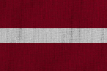latvia fabric flag