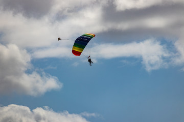 Skydivers Landing at Dillingham Air Field