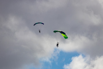 Skydivers Landing at Dillingham Air Field