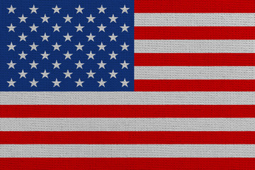 United States fabric flag