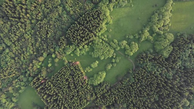 Landschaften in Hessen aus der Luft