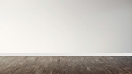 Large luxury modern bright interior with blank wall