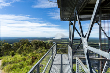 Naklejka premium Glass House Mountains – Views from Mount Beerburrum Summit