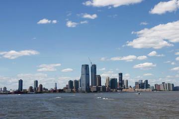 New York City. Skyscrapers of New York from the bay.