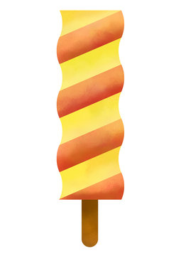 helado pirulo de naranja y lim&oacute;n