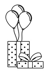 Happy Birthday and celebration gift design