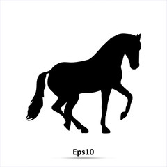 Horse Icon, Vector, Silhouette. Eps10