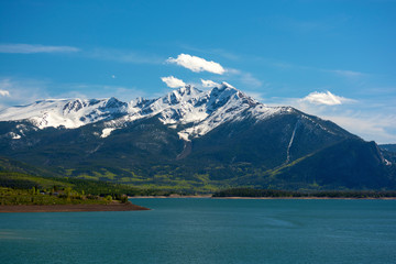 Tenmile Mountain Range and Dillon Reservoir in the Colorado Rockies