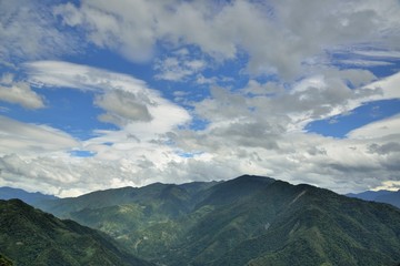 Fototapeta premium Mountain landscape-Mountain View Resort in the Hsinchu,Taiwan.