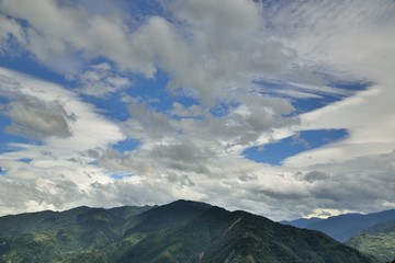Mountain landscape-Mountain View Resort in the Hsinchu,Taiwan.