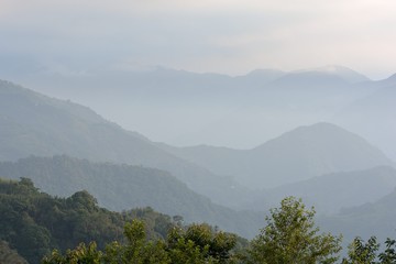 Mountain landscape-Mountain View Resort in the Hsinchu,Taiwan.