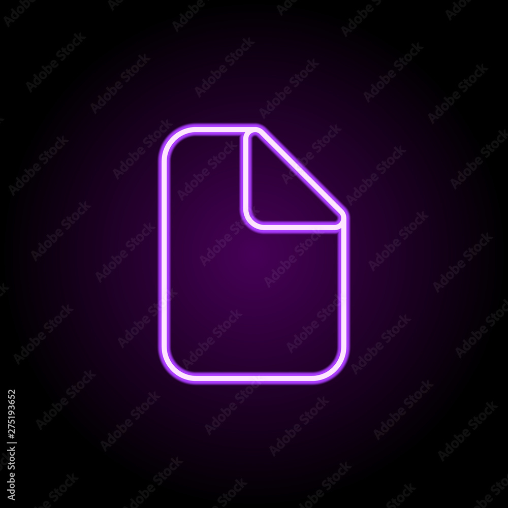 Poster comment neon icon. elements of web set. simple icon for websites, web design, mobile app, info graph