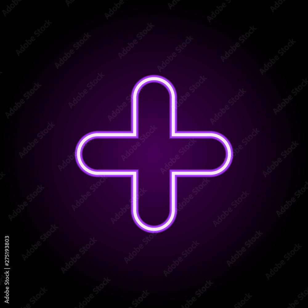 Poster photography neon icon. elements of web set. simple icon for websites, web design, mobile app, info g