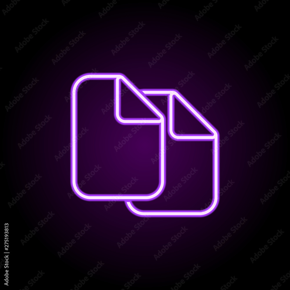 Poster full time neon icon. elements of web set. simple icon for websites, web design, mobile app, info gra