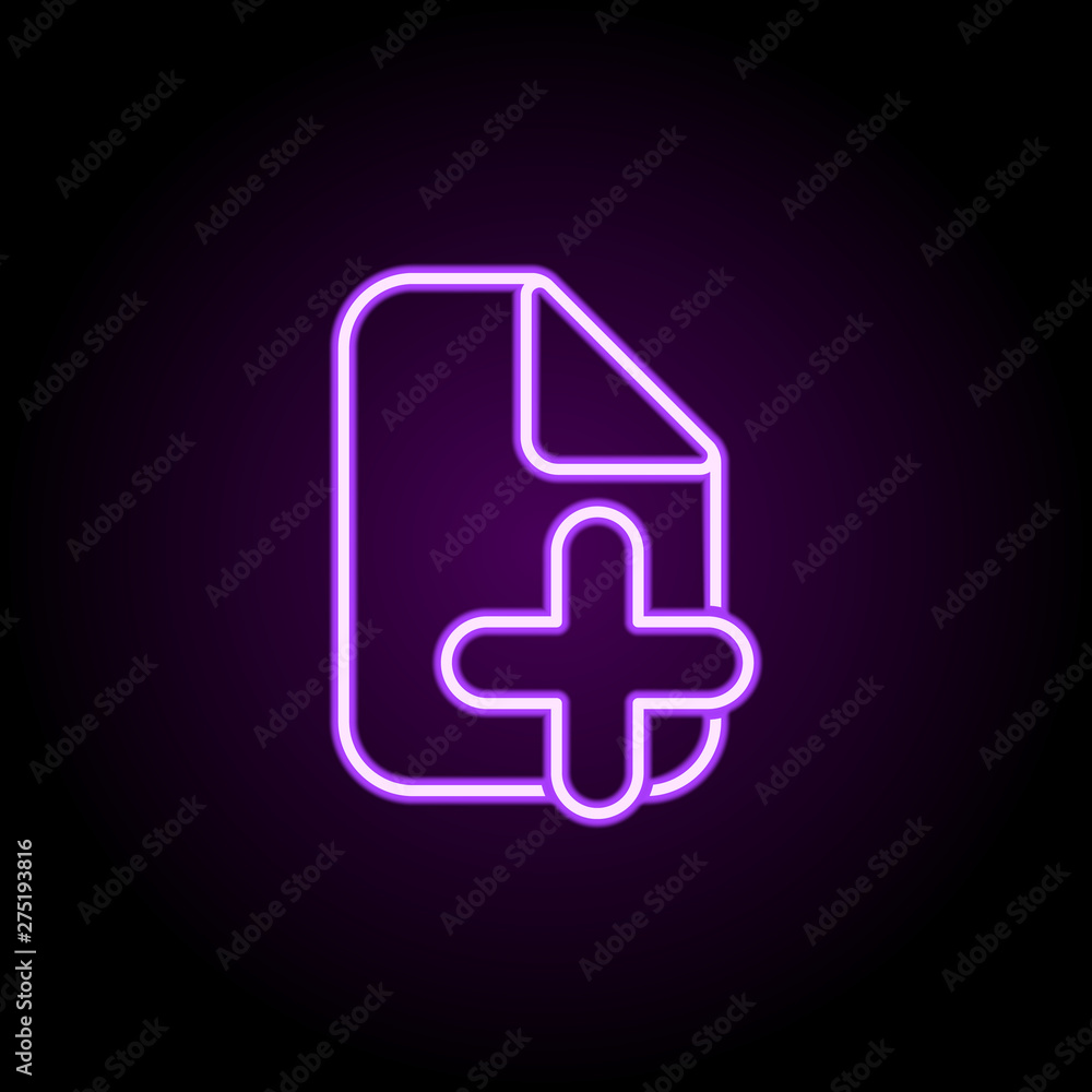 Poster like sign neon icon. elements of web set. simple icon for websites, web design, mobile app, info gra