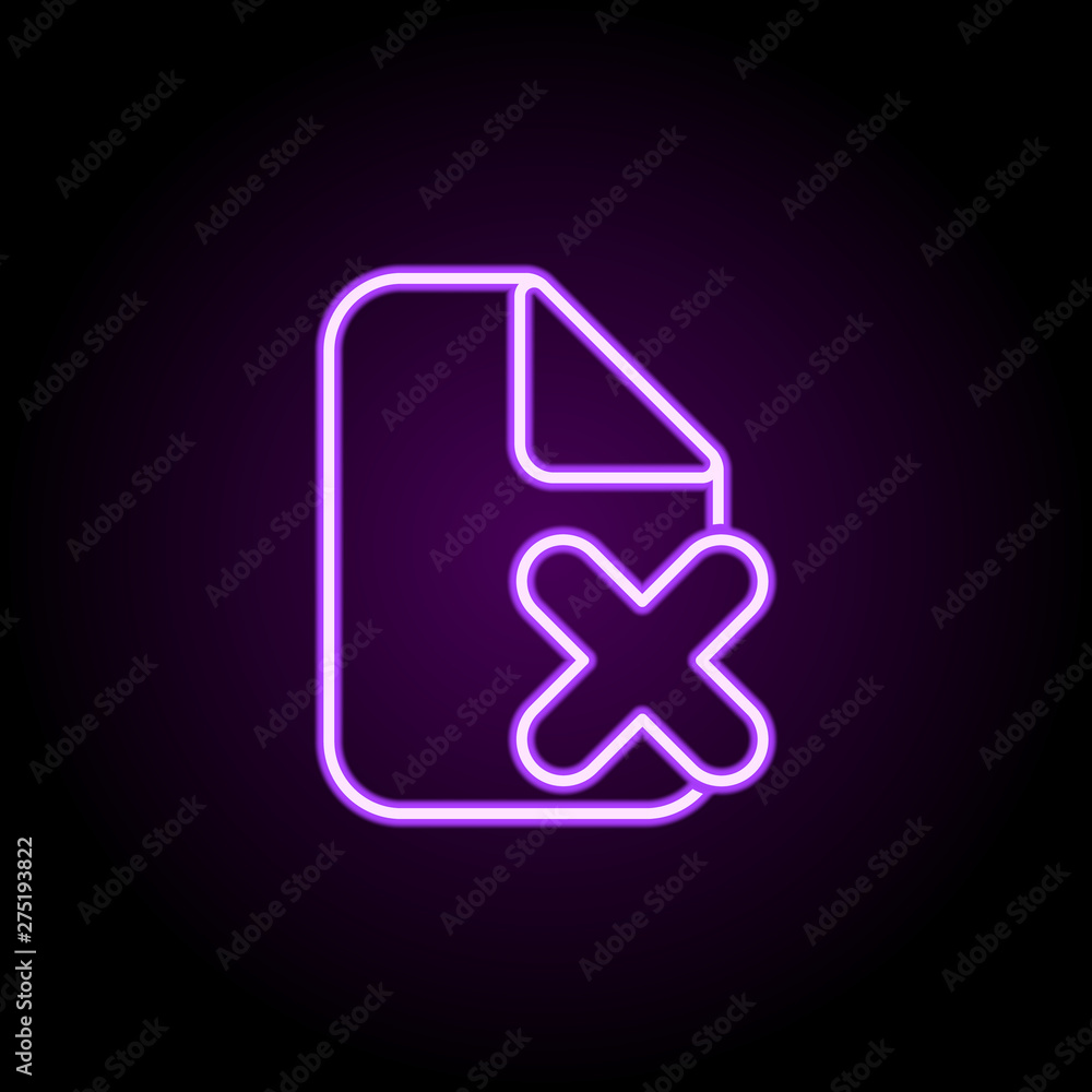 Aufkleber clock in paper neon icon. elements of web set. simple icon for websites, web design, mobile app, inf