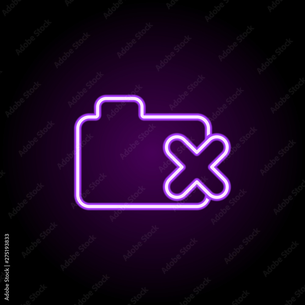 Poster bank neon icon. elements of web set. simple icon for websites, web design, mobile app, info graphics