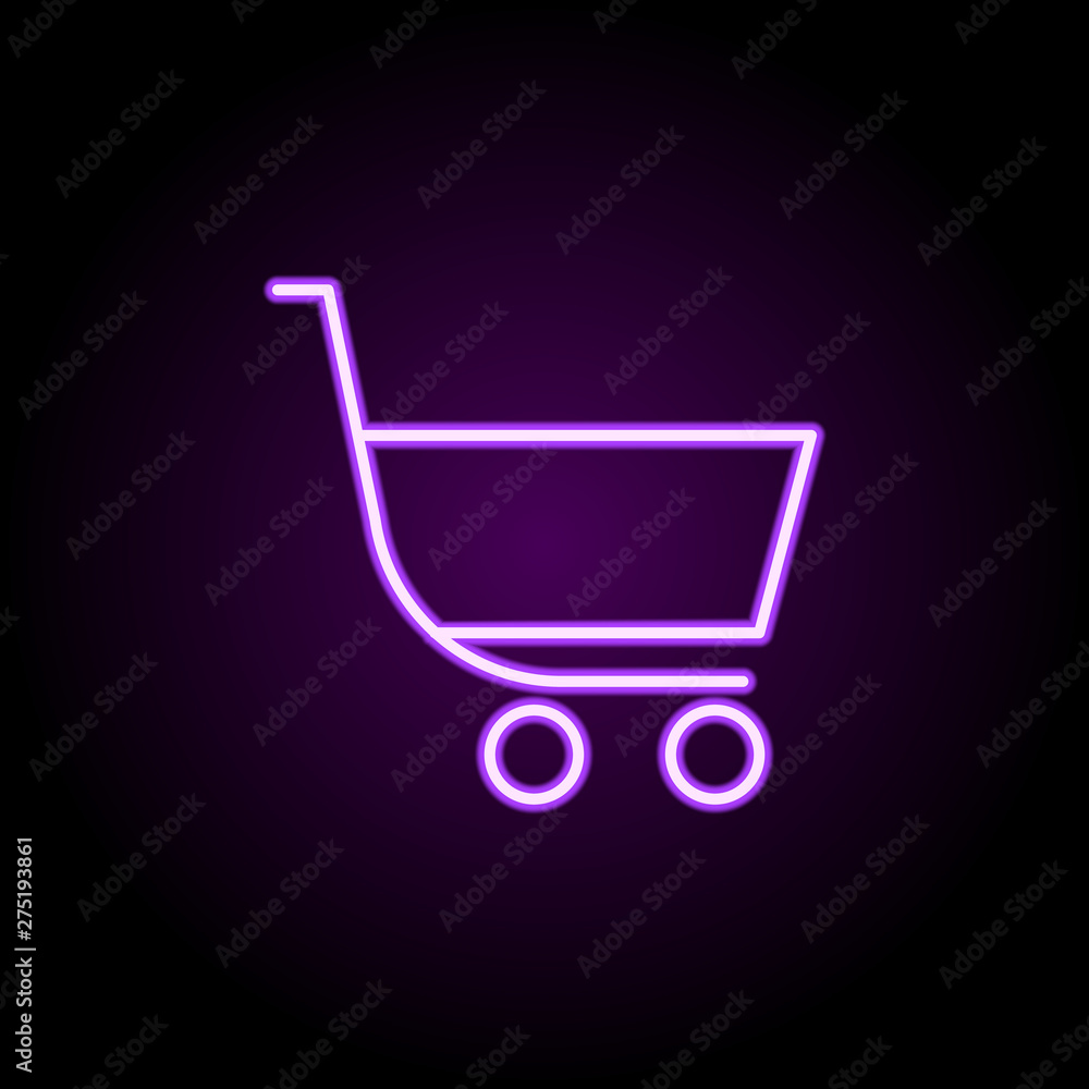 Poster category sign neon icon. elements of web set. simple icon for websites, web design, mobile app, info
