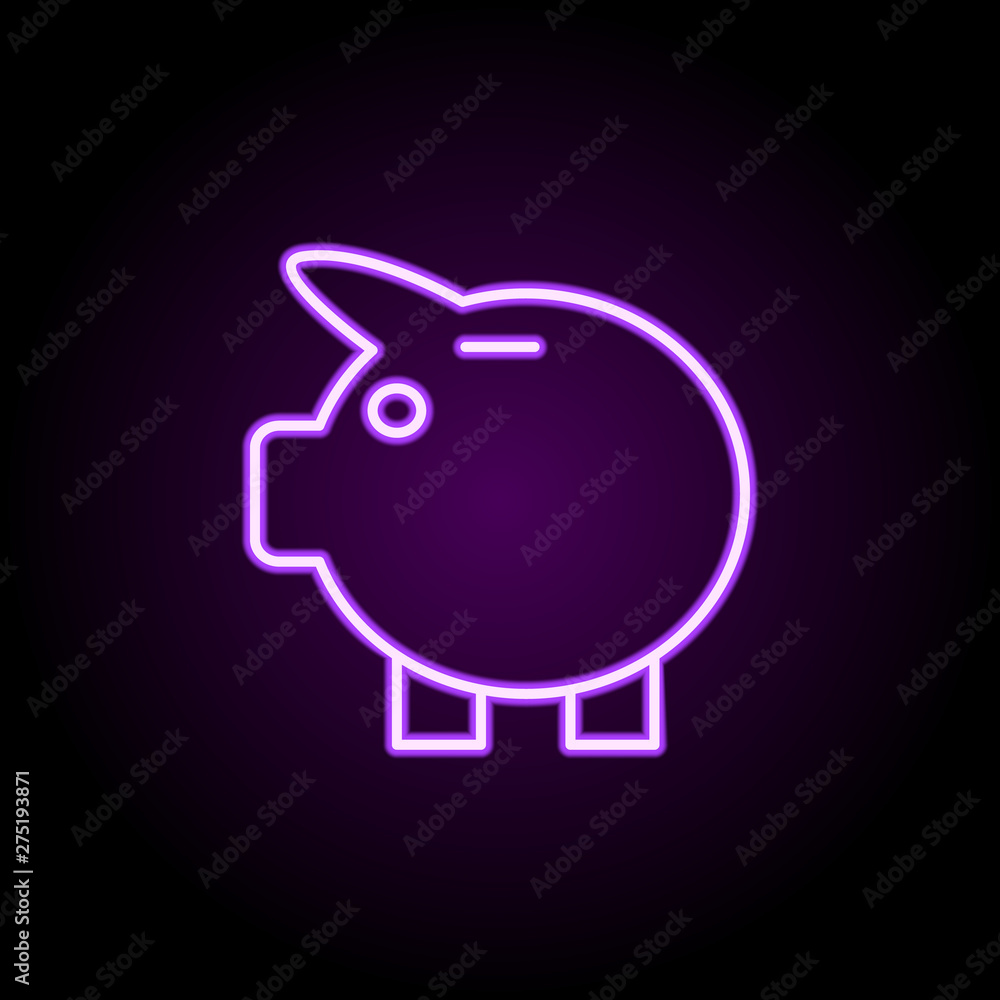 Poster logout sign neon icon. elements of web set. simple icon for websites, web design, mobile app, info g
