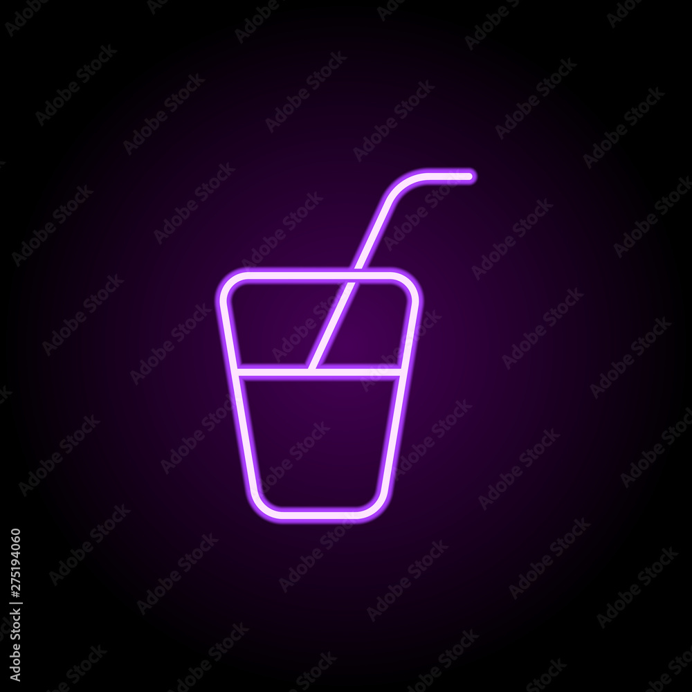Poster refresh sign neon icon. elements of web set. simple icon for websites, web design, mobile app, info 