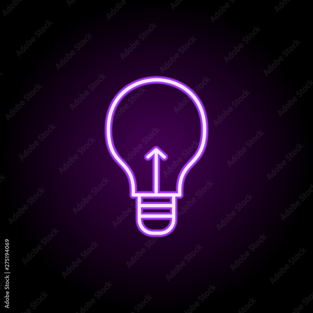 Poster open lock neon icon. elements of web set. simple icon for websites, web design, mobile app, info gra