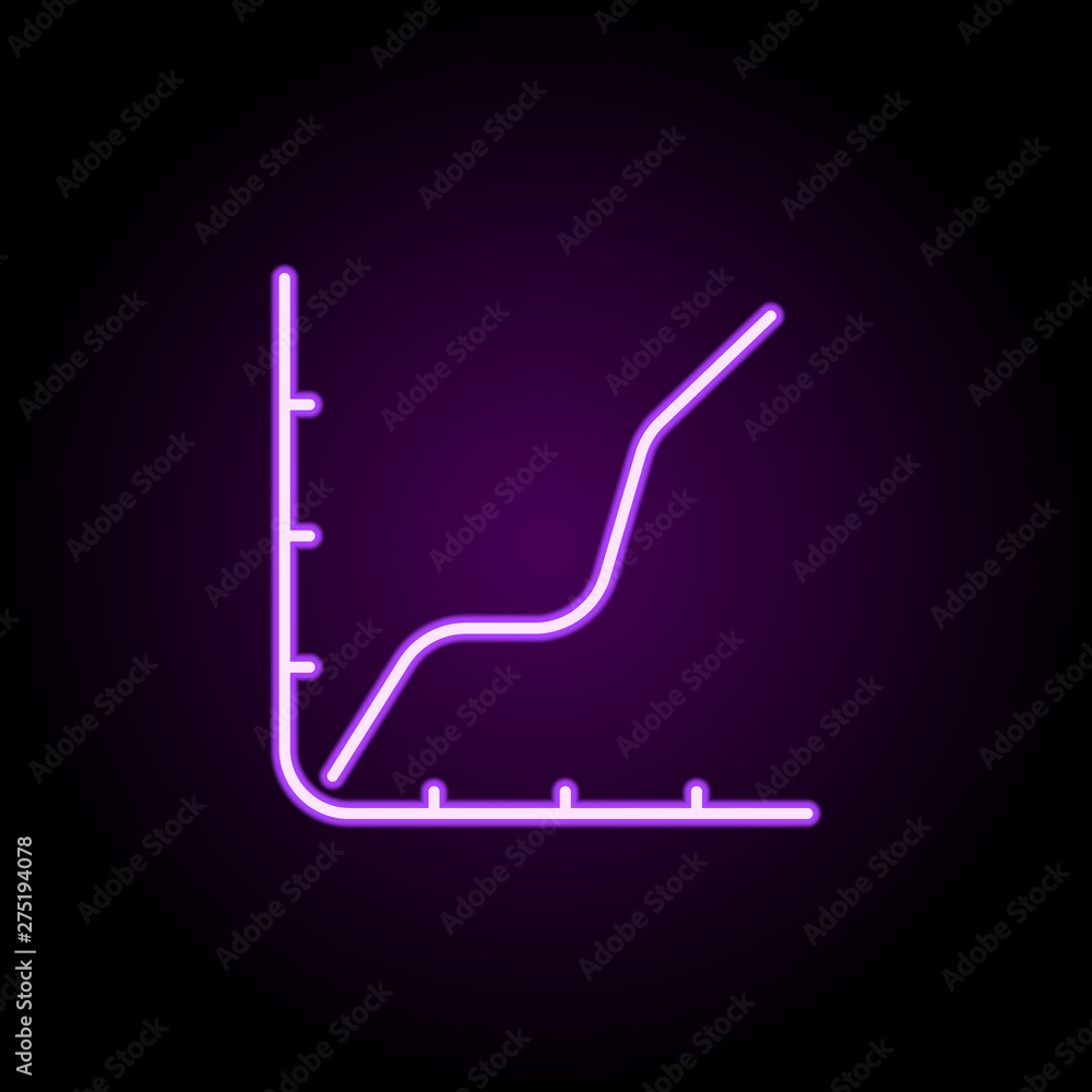 Poster tag neon icon. elements of web set. simple icon for websites, web design, mobile app, info graphics