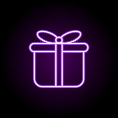 world neon icon. Elements of web set. Simple icon for websites, web design, mobile app, info graphics