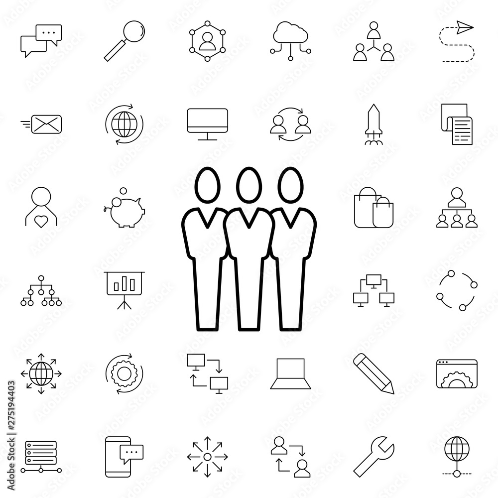 Poster workers icon. universal set of business for website design and development, app development