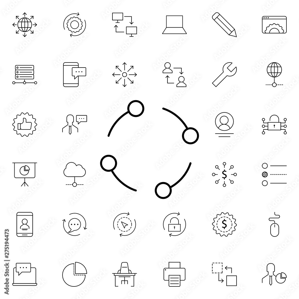 Aufkleber compound icon. universal set of business for website design and development, app development