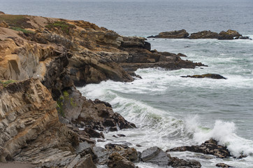 High surf off Gualala Point near Sea Ranch, N. California