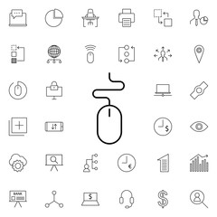 PC mouse icon. Universal set of business for website design and development, app development