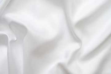 Obraz premium White satin fabric texture background