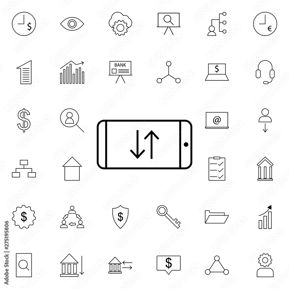 Poster view follow icon. universal set of business for website design and development, app development
